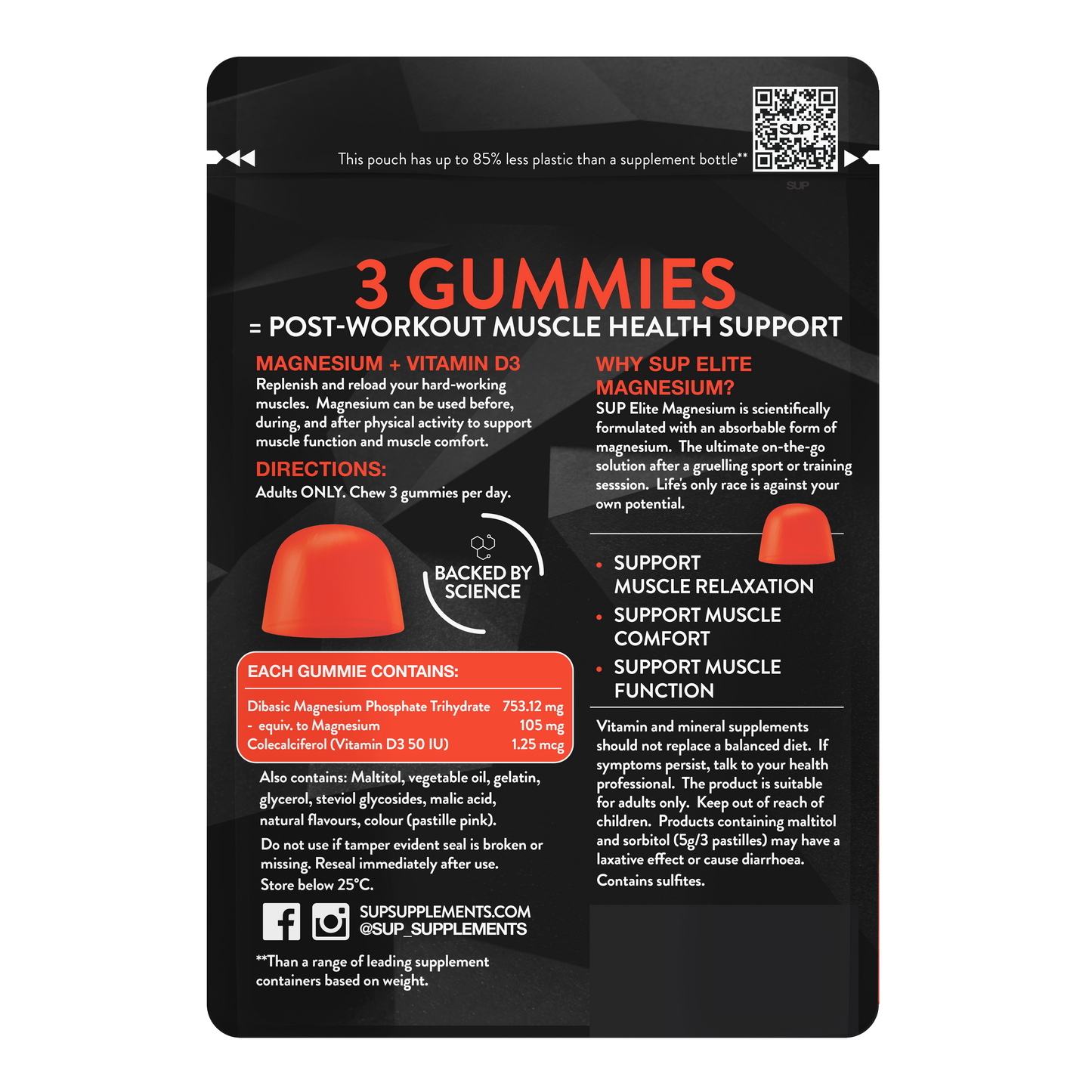 SUP Elite Magnesium Gummies 45s