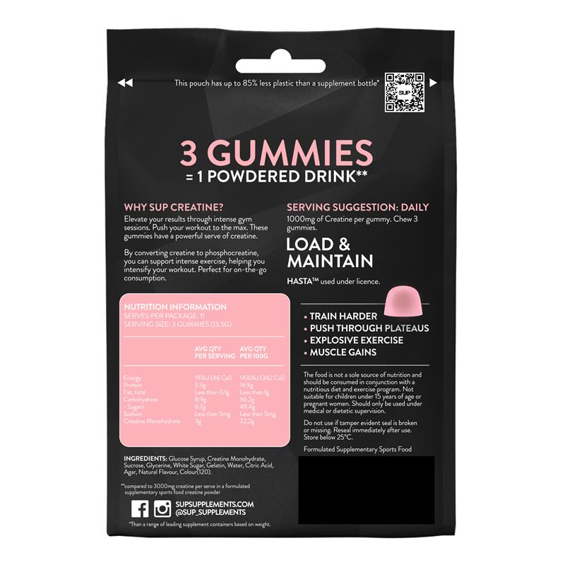 Creatine 3000mg Peach Gummies