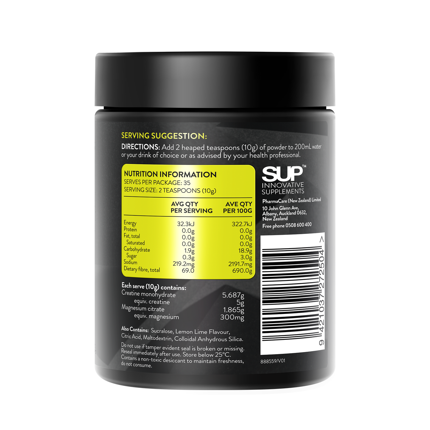 SUP Creatine + Magnesium Powder Lemonade 350g