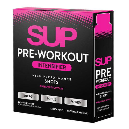 SUP Pre-Workout Pineapple Shots