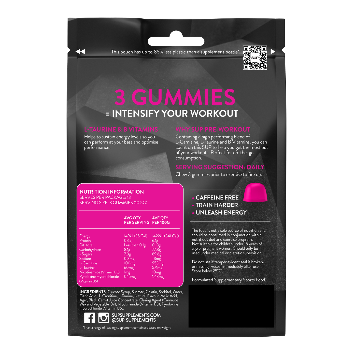 Pre-Workout Intensifier Gummies 40 Pack
