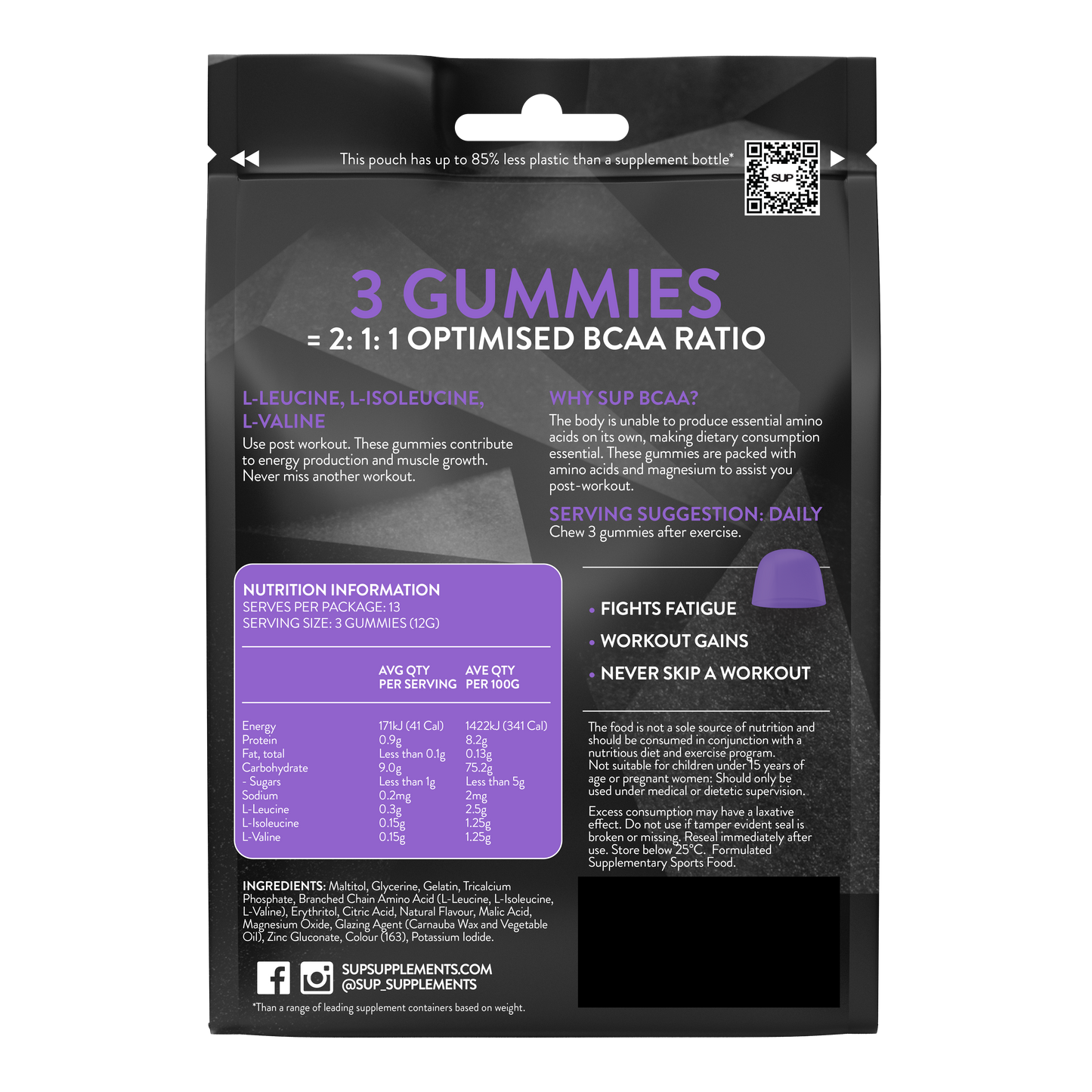 BCAA 2:1:1 Gummies 40 Pack